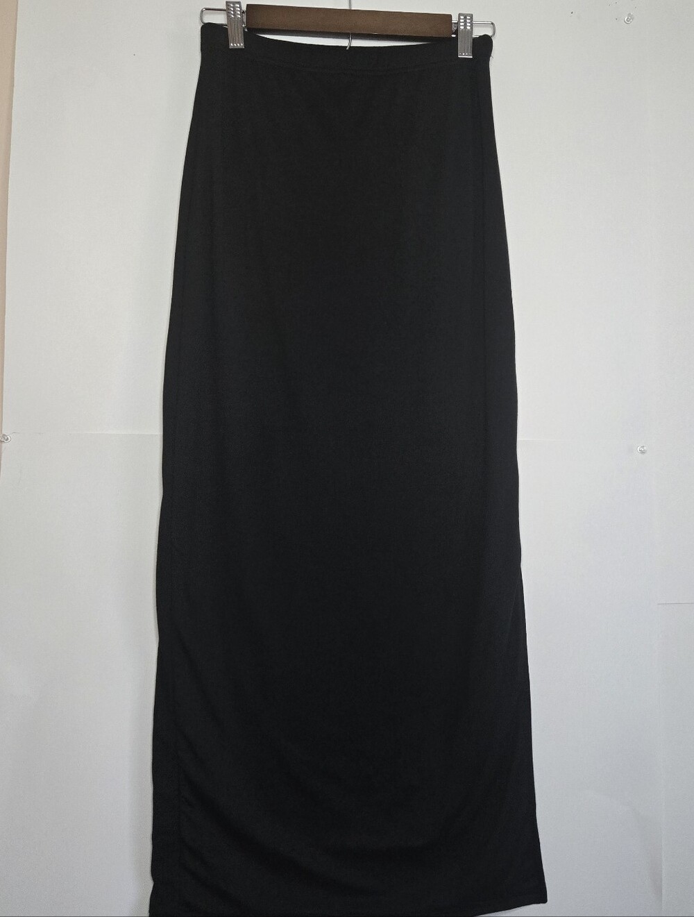 Rue 21 Jersey Knit Maxi Long Skirt Side Slit Size Small Whimsical